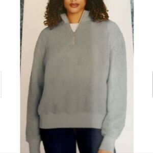 Buffalo by David Britton stone blue fleece 1/4 zip NWT size medium